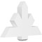 Ekena Millwork Kennewick Architectural Grade PVC Gable Bracket, 36"W x 22 1/2"H x 4"D x 6"F, 15/12 Pitch GBP036X23X0406KEN00 - alternate 1